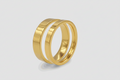 Flat Band Ring Set (Gold)