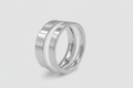 Flat Band Ring Set (Silver)