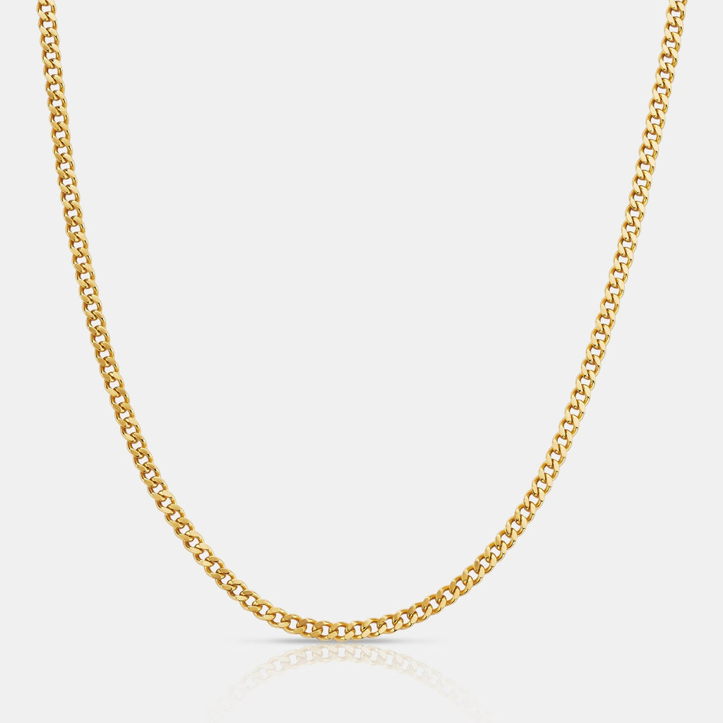 Cuban (18ct Gold) 3mm | Sterling Silver