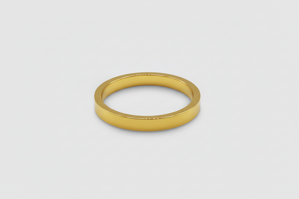 Flat Band Ring (Gold) 3mm
