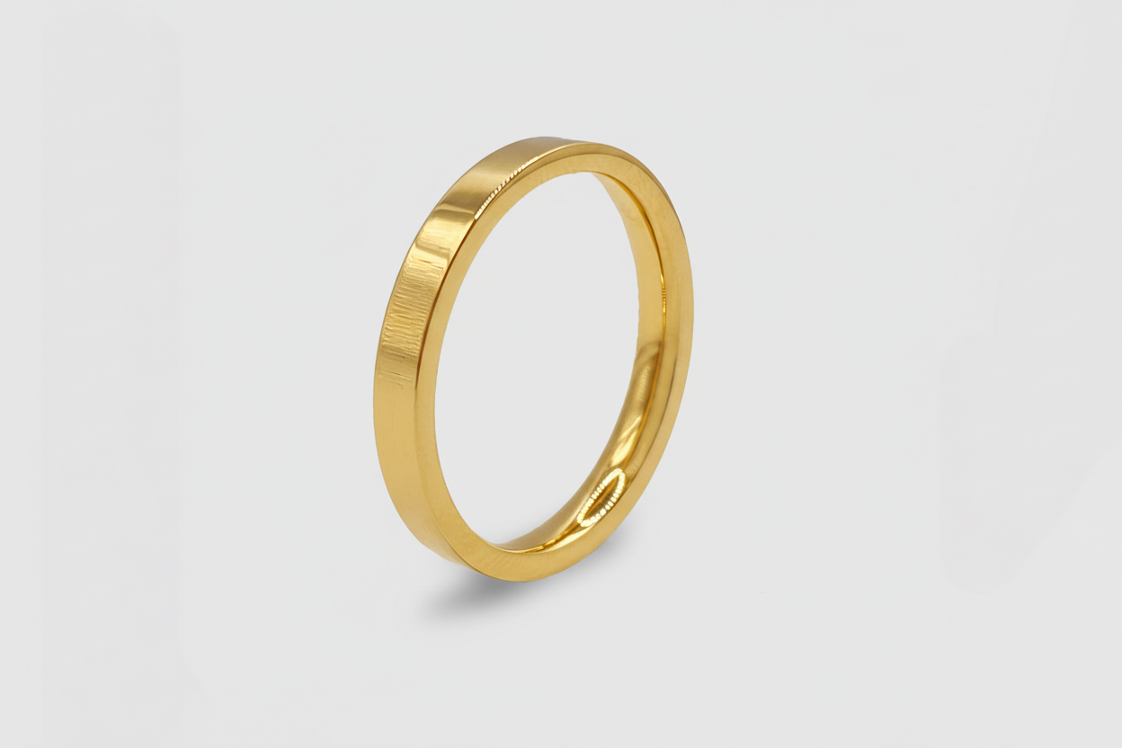 Flat Band Ring (Gold) 3mm
