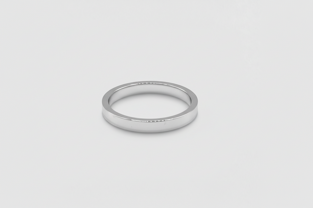 Flat Band Ring (Silver) 3mm