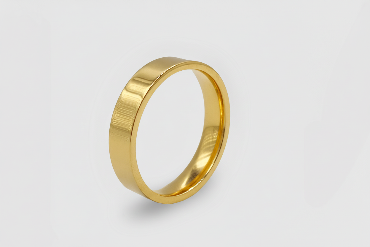 Flat Band Ring (Gold) 5mm