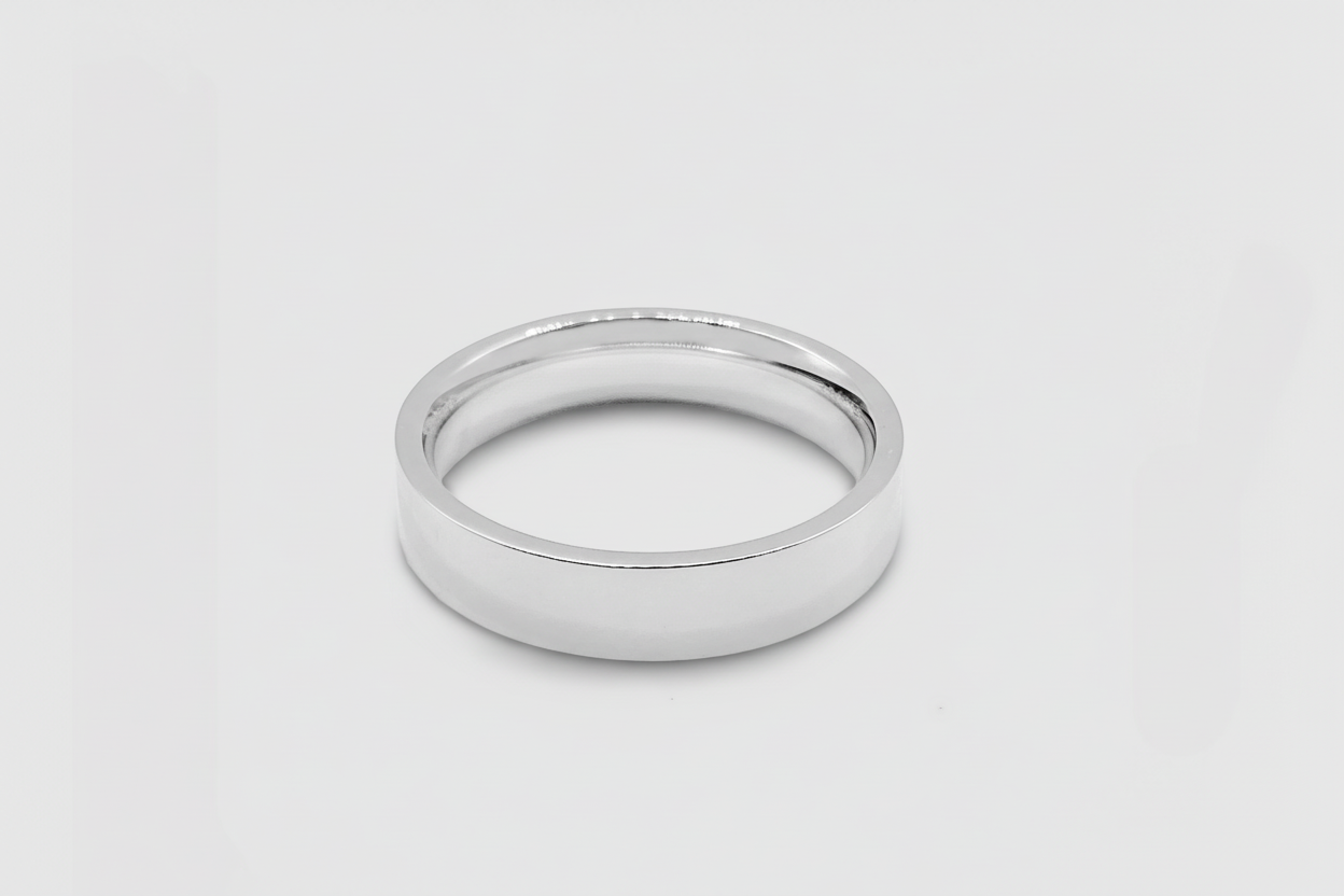 Flat Band Ring (Silver) 5mm
