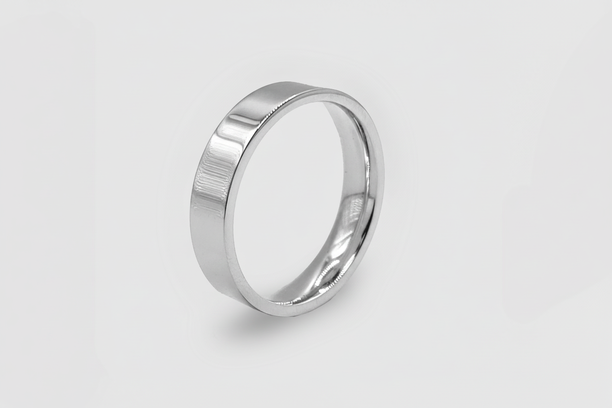 Flat Band Ring (Silver) 5mm