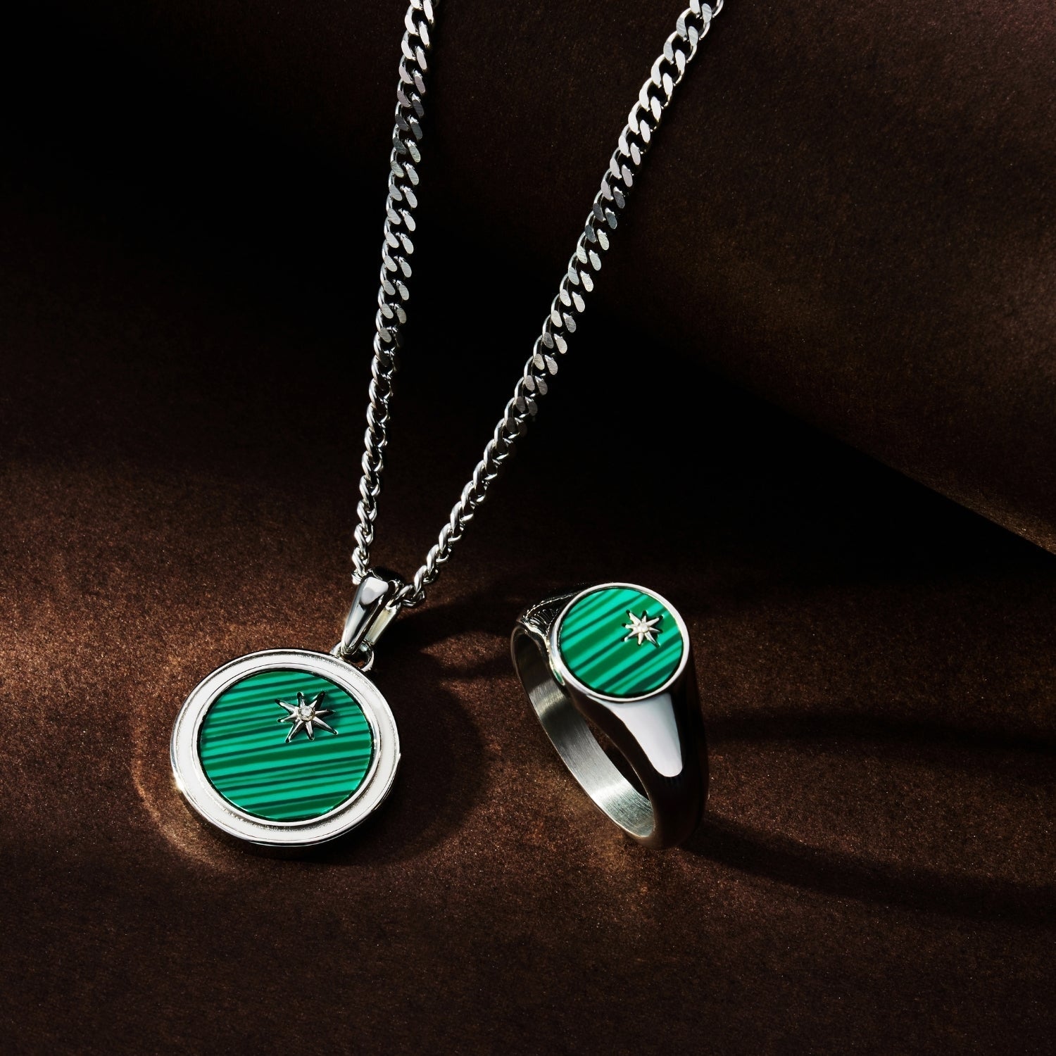 Malachite North Star (Silver)