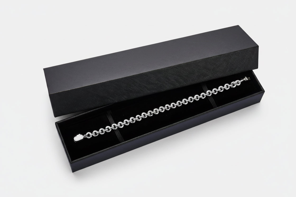 Melted Link Bracelet (Silver)