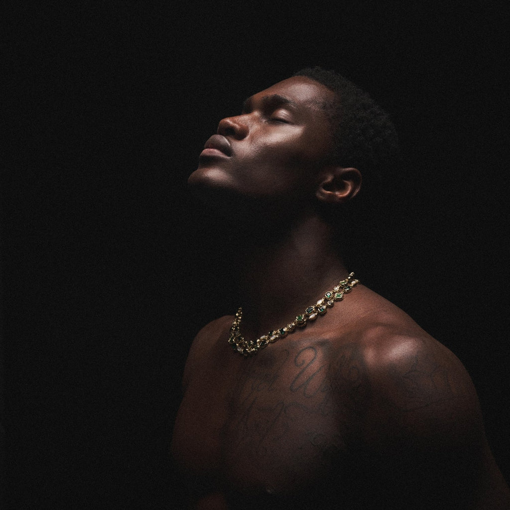 Melted Ruby Gemstone Necklace (Gold)