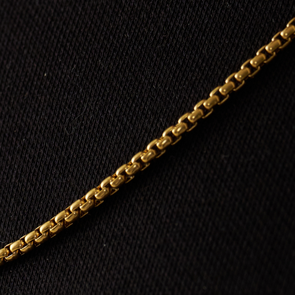 Round Box Chain (Gold) 2mm