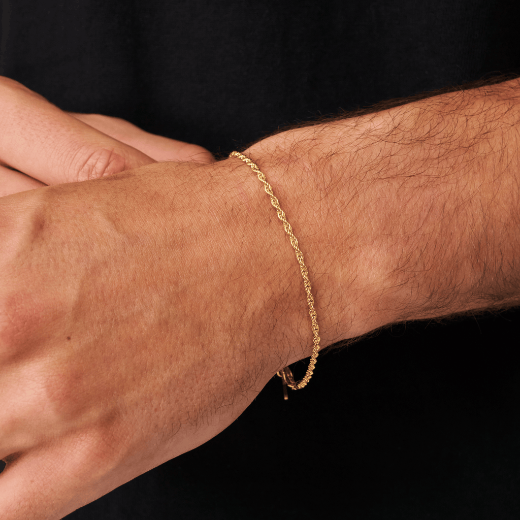 Rope Bracelet (Gold) 2mm