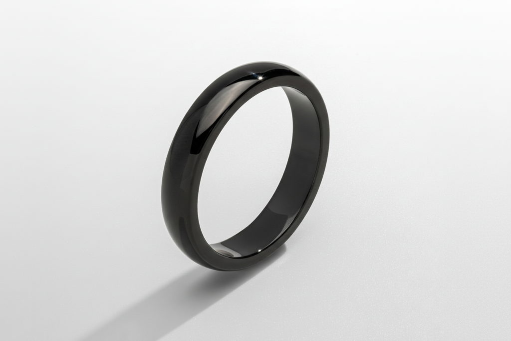 Round Band Ring (Black) 5mm