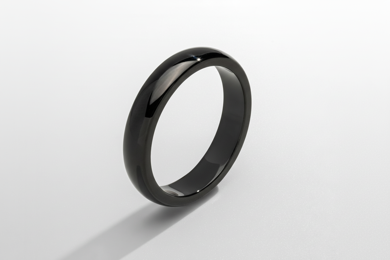 Round Band Ring (Black) 5mm