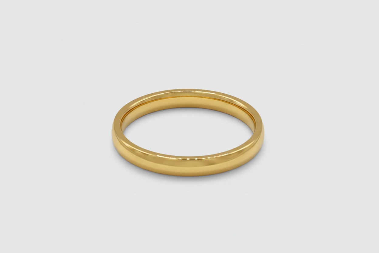 Round Band Ring (Gold) 3mm