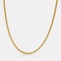 Wheat (18ct Gold) 3mm | Sterling Silver