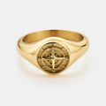 Compass Signet Ring (Gold)