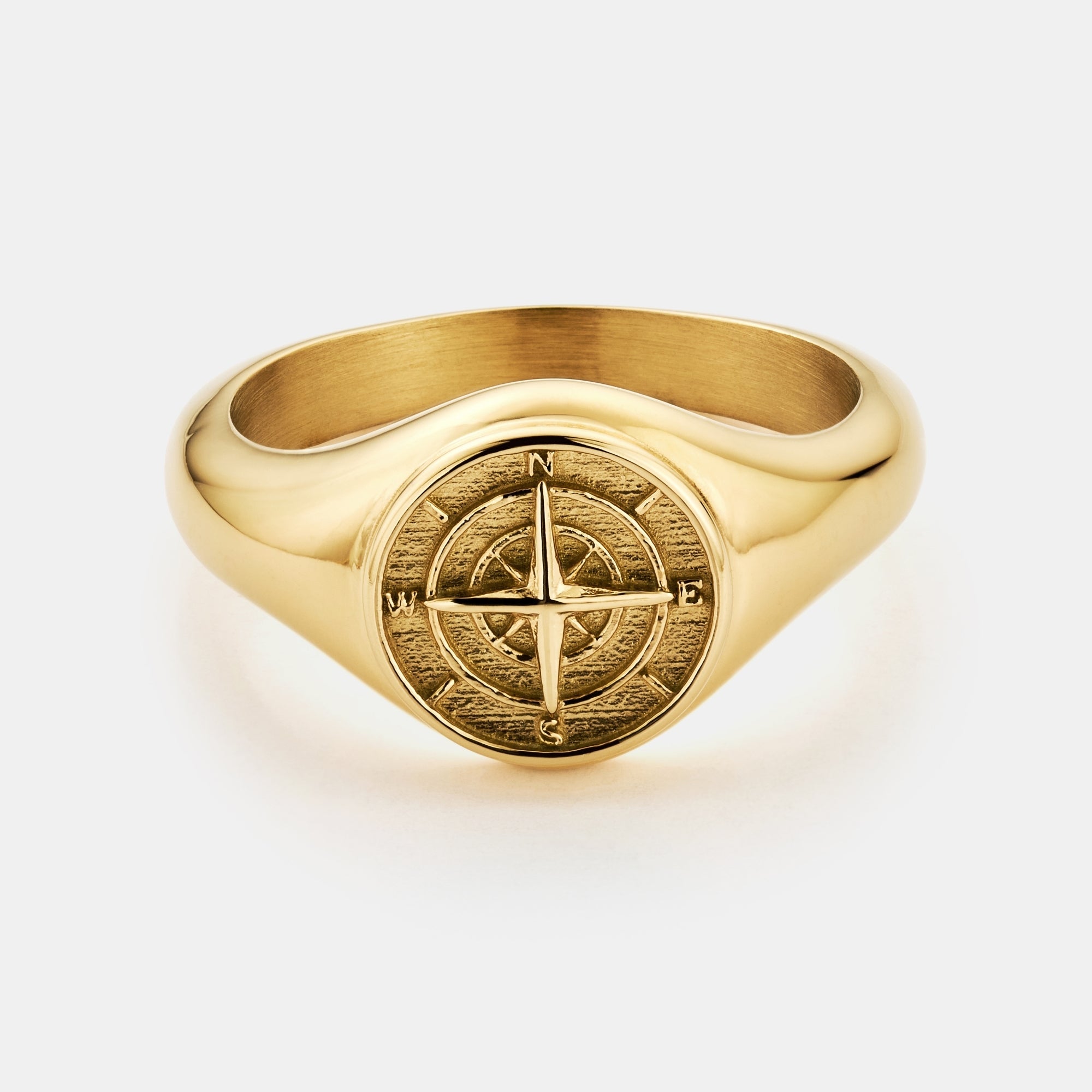 Compass Signet Ring (Gold)