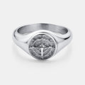 Compass Signet Ring (Silver)