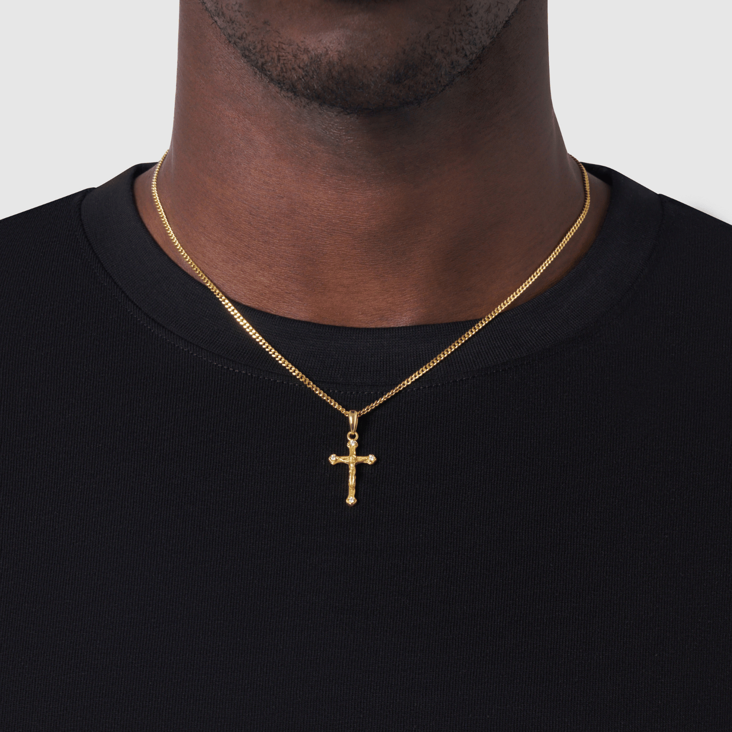 Melted Crucifix (18ct Gold) | Sterling Silver
