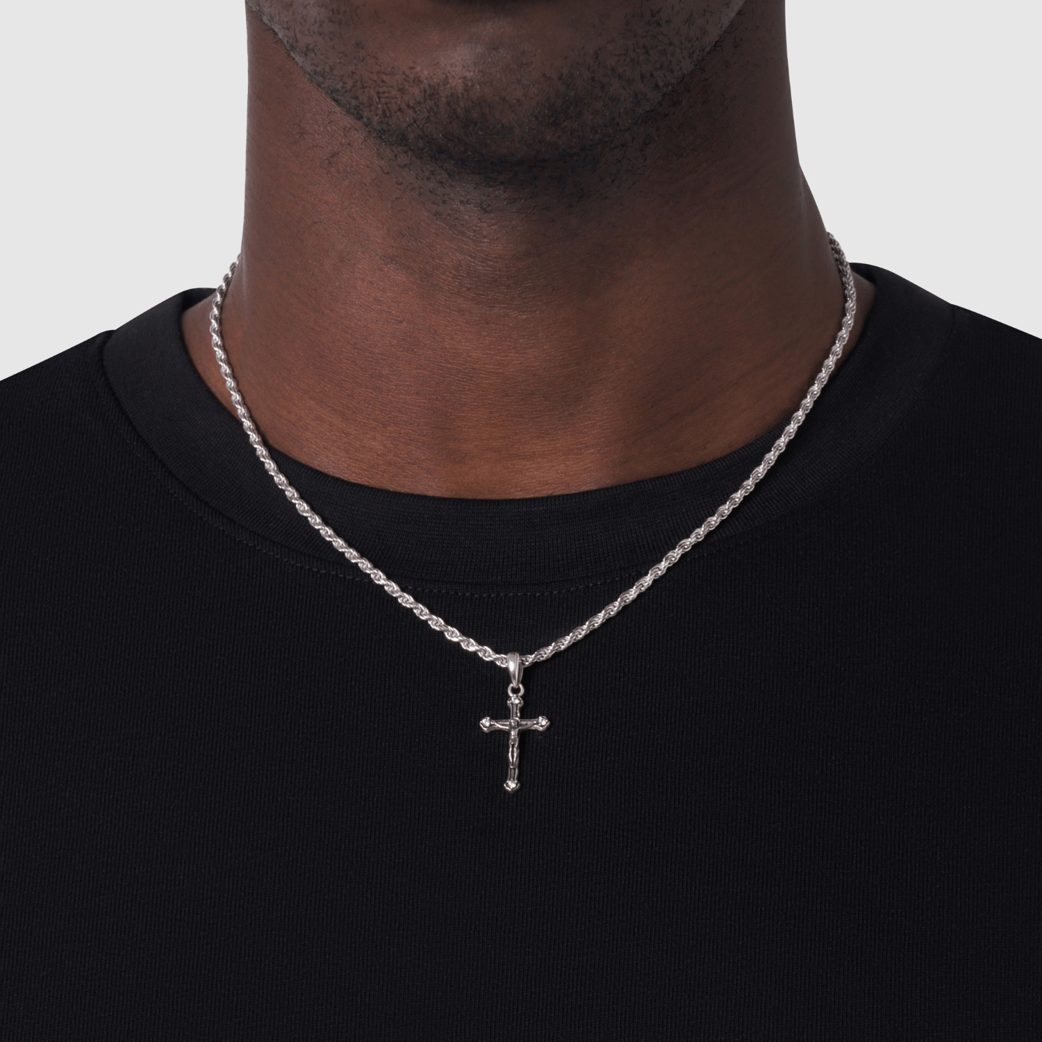 Melted Crucifix (Silver) | Sterling Silver