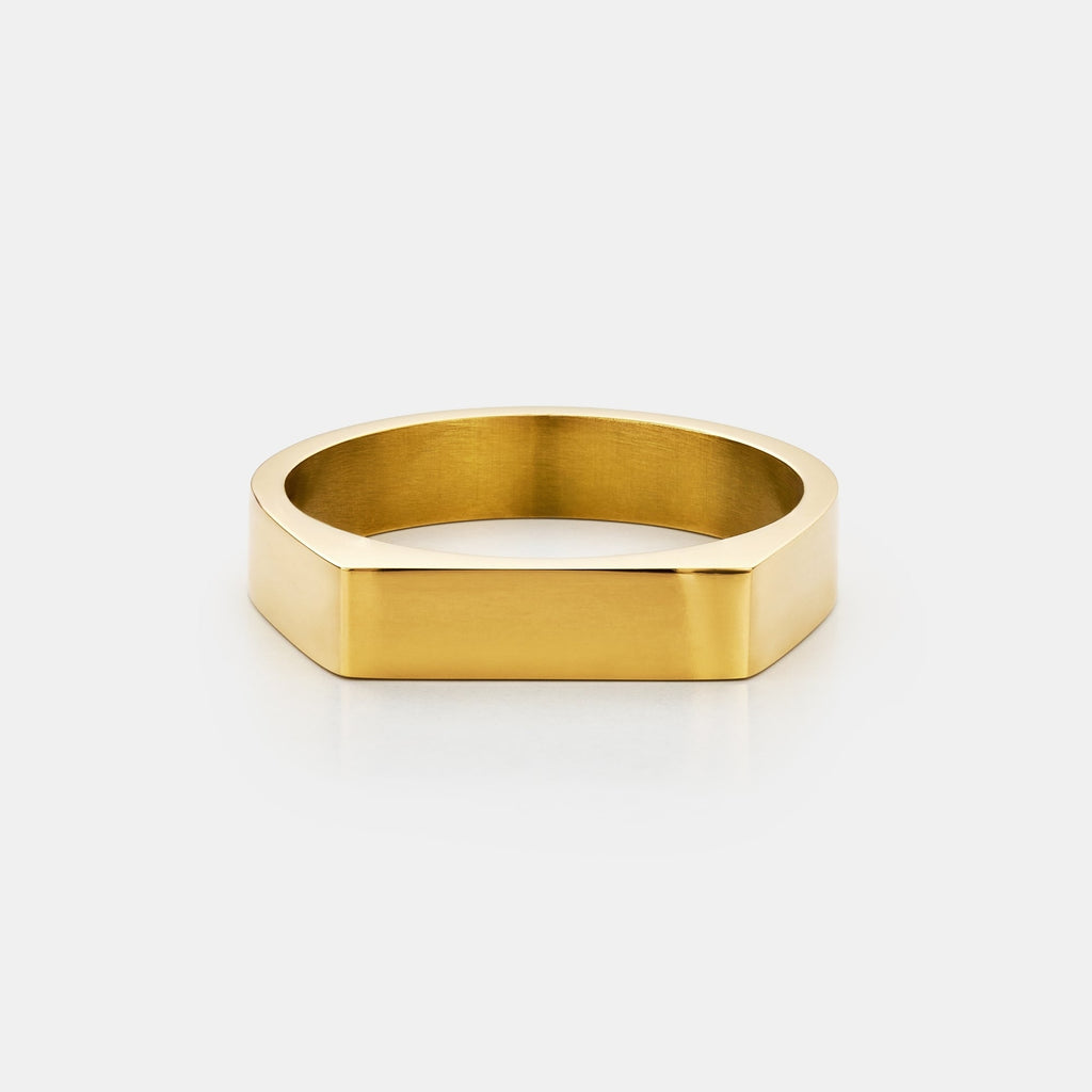 Rectangle Signet Ring (Gold)