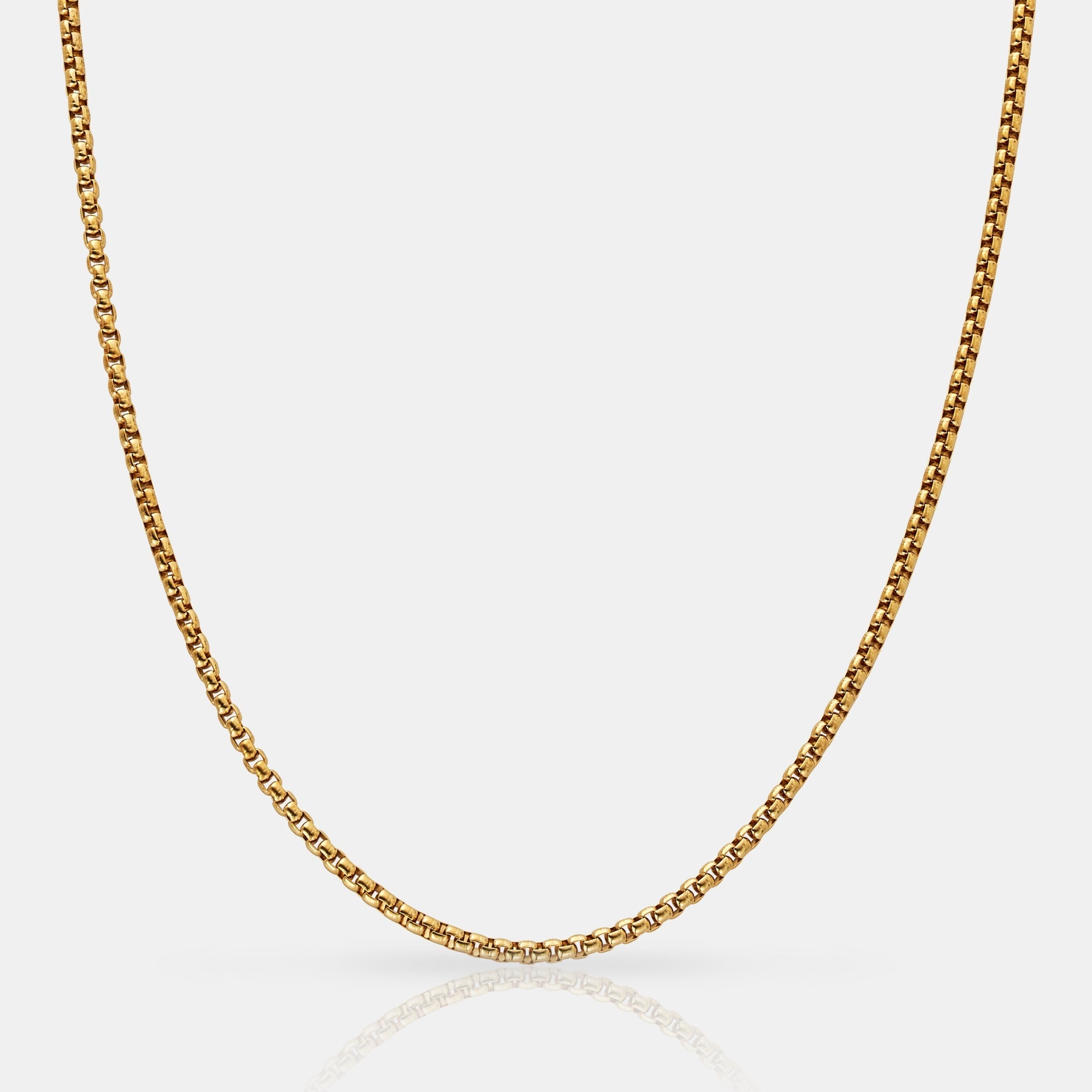 Round Box Chain (Gold) 3mm