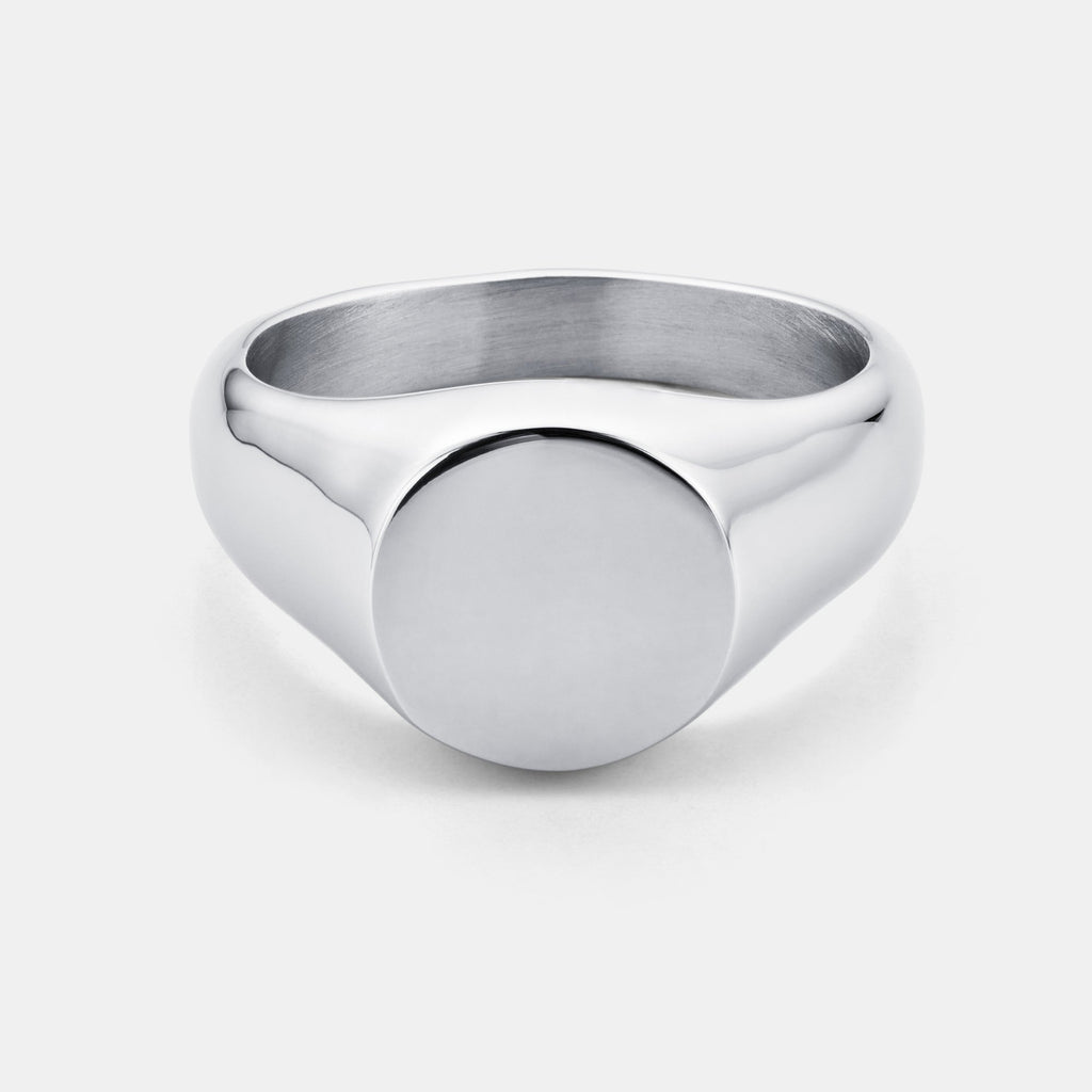 Round Signet Ring (Silver)