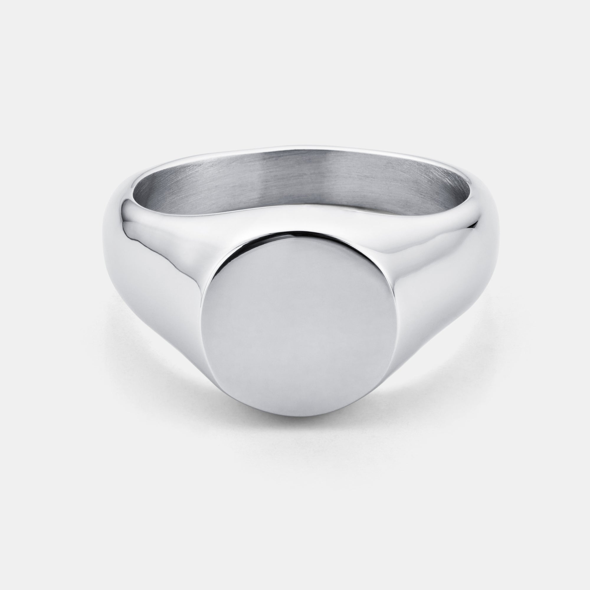 Round Signet Ring (Silver)